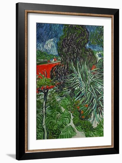 Dr. Paul Gachet's Garden at Auvers-Sur-Oise, c.1890-Vincent van Gogh-Framed Giclee Print