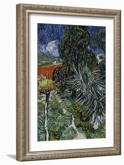 Dr. Paul Gachet's Garden at Auvers-Sur-Oise, c.1890-Vincent van Gogh-Framed Giclee Print