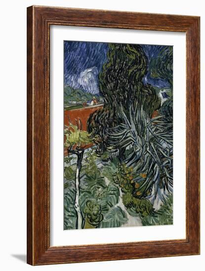 Dr. Paul Gachet's Garden at Auvers-Sur-Oise, c.1890-Vincent van Gogh-Framed Giclee Print