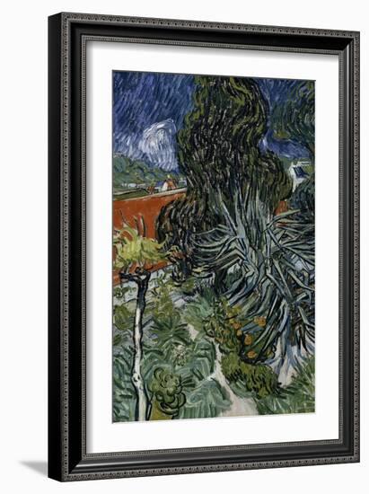 Dr. Paul Gachet's Garden at Auvers-Sur-Oise, c.1890-Vincent van Gogh-Framed Giclee Print