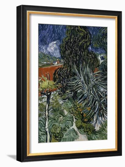 Dr. Paul Gachet's Garden at Auvers-Sur-Oise, c.1890-Vincent van Gogh-Framed Giclee Print