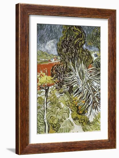 Dr. Paul Gachet's Garden at Auvers-Sur-Oise, c.1890-Vincent van Gogh-Framed Giclee Print