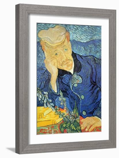 Dr. Paul Gachet-Vincent van Gogh-Framed Art Print