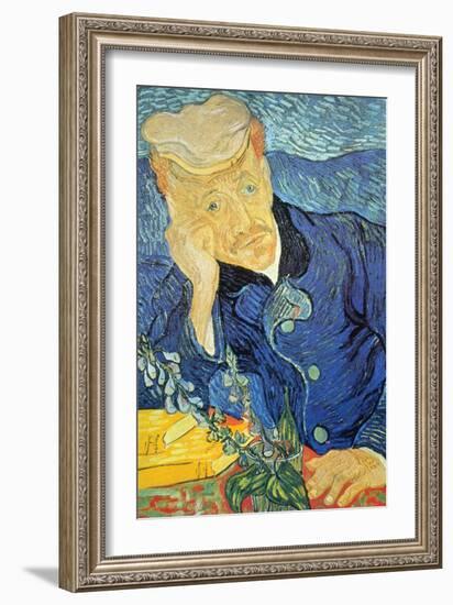 Dr. Paul Gachet-Vincent van Gogh-Framed Premium Giclee Print