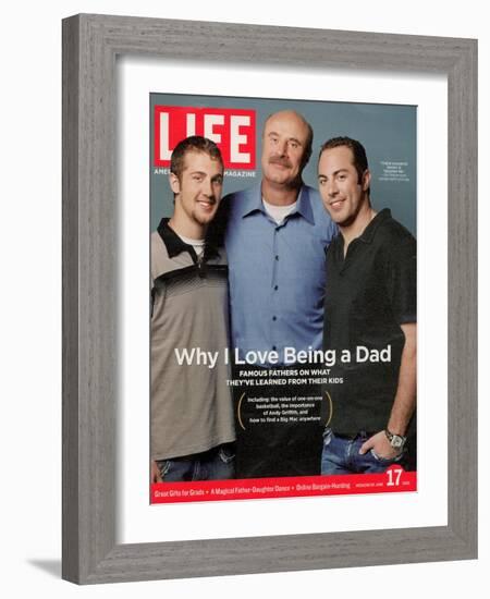Dr. Phil McGraw with his Sons Jordan and Jay, June 17, 2005-Robert Maxwell-Framed Photographic Print