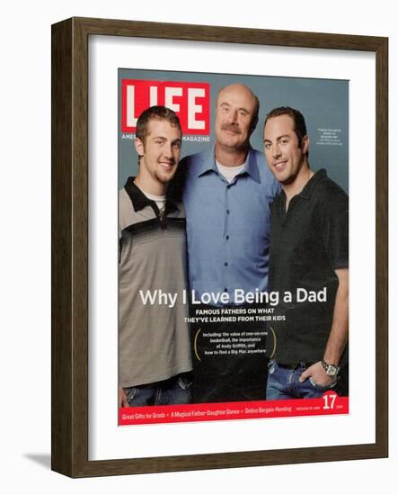 Dr. Phil McGraw with his Sons Jordan and Jay, June 17, 2005-Robert Maxwell-Framed Photographic Print