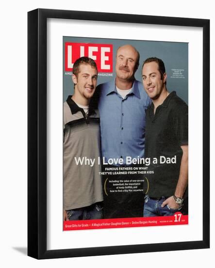 Dr. Phil McGraw with his Sons Jordan and Jay, June 17, 2005-Robert Maxwell-Framed Photographic Print