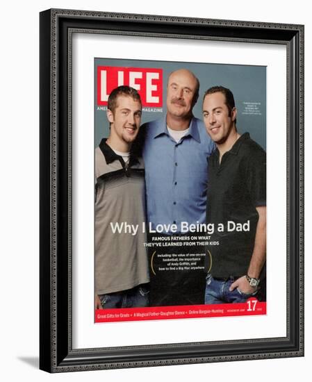 Dr. Phil McGraw with his Sons Jordan and Jay, June 17, 2005-Robert Maxwell-Framed Photographic Print