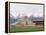 Dr Pierce's Barn, Wellsville Mountains in Distance, Cache Valley, Utah, USA-Scott T^ Smith-Framed Premier Image Canvas