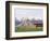 Dr Pierce's Barn, Wellsville Mountains in Distance, Cache Valley, Utah, USA-Scott T^ Smith-Framed Photographic Print