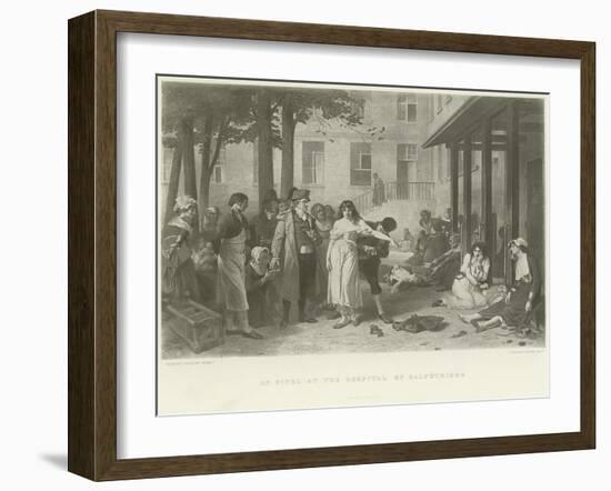 Dr Pinel at the Hospital of Salpetriere-Joseph Nicolas Robert-Fleury-Framed Giclee Print