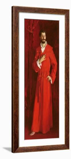 Dr. Pozzi at Home, 1881 (Oil on Canvas)-John Singer Sargent-Framed Giclee Print