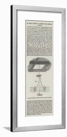 Dr Reid's System of Lighting the House of Commons-null-Framed Giclee Print