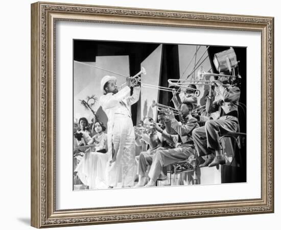 Dr. Rhythm De Franktuttle Avec Louis Armstrong 1938-null-Framed Photo