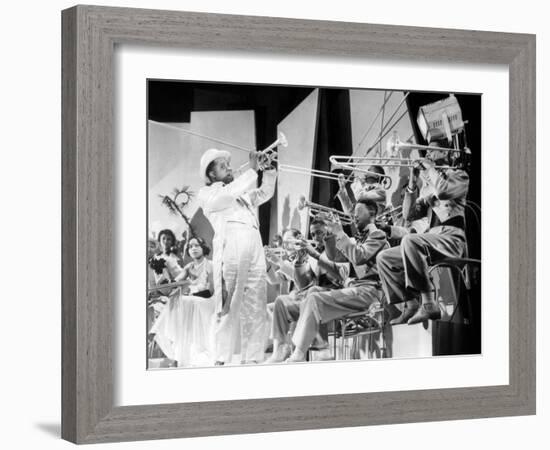 Dr. Rhythm De Franktuttle Avec Louis Armstrong 1938-null-Framed Photo