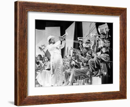 Dr. Rhythm De Franktuttle Avec Louis Armstrong 1938-null-Framed Photo