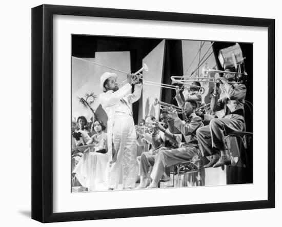 Dr. Rhythm De Franktuttle Avec Louis Armstrong 1938-null-Framed Photo