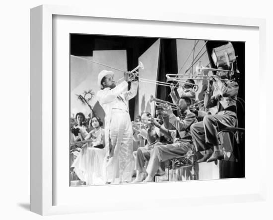 Dr. Rhythm De Franktuttle Avec Louis Armstrong 1938-null-Framed Photo