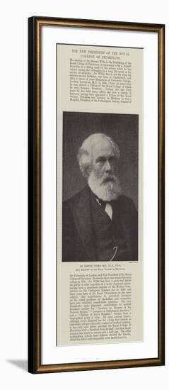 Dr Samuel Wilks, Md, Lld, Frs, New President of the Royal College of Physicians-null-Framed Giclee Print