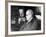 Dr. Sigmund Freud, Father of Psychoanalysis, Sitting with Man Who Is Taking Notes-null-Framed Premium Photographic Print