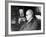 Dr. Sigmund Freud, Father of Psychoanalysis, Sitting with Man Who Is Taking Notes-null-Framed Premium Photographic Print