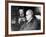 Dr. Sigmund Freud, Father of Psychoanalysis, Sitting with Man Who Is Taking Notes-null-Framed Premium Photographic Print
