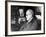 Dr. Sigmund Freud, Father of Psychoanalysis, Sitting with Man Who Is Taking Notes-null-Framed Premium Photographic Print