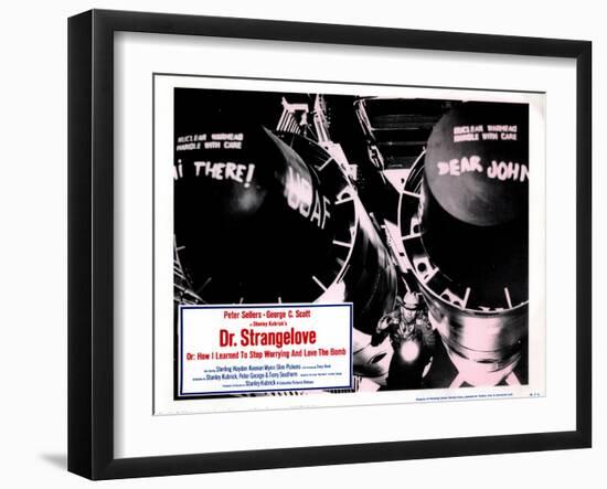 Dr. Strangelove, (aka Dr. Strangelove or: How I Learned to Stop Worrying and Love the Bomb), 1964-null-Framed Art Print