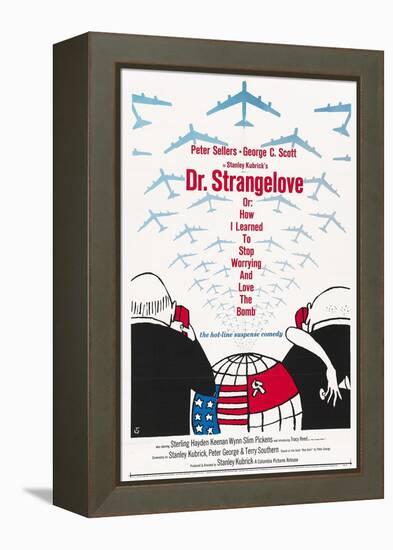 "Dr. Strangelove Or: How I Learned To Stop Worrying And Love the Bomb" 1964, by Stanley Kubrick-null-Framed Premier Image Canvas