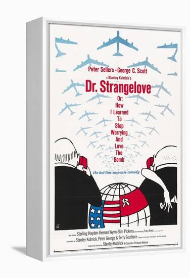 "Dr. Strangelove Or: How I Learned To Stop Worrying And Love the Bomb" 1964, by Stanley Kubrick-null-Framed Premier Image Canvas