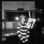 Sylvie Vartan Recording in a Studio-DR-Photographic Print