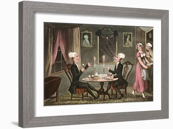 Dr Syntax and His Counterpart-Thomas Rowlandson-Framed Art Print