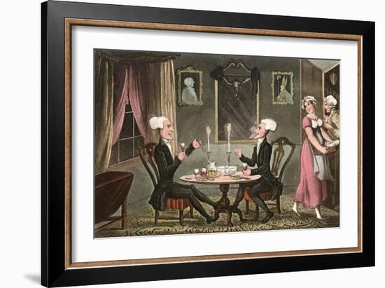 Dr Syntax and His Counterpart-Thomas Rowlandson-Framed Art Print