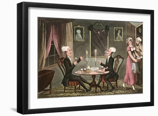 Dr Syntax and His Counterpart-Thomas Rowlandson-Framed Art Print