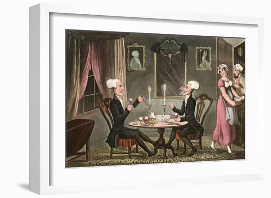 Dr Syntax and His Counterpart-Thomas Rowlandson-Framed Art Print