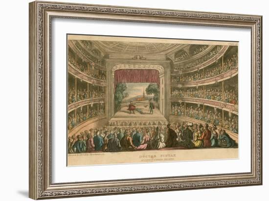 Dr Syntax at Covent Garden Theatre, London-Thomas Rowlandson-Framed Premium Giclee Print