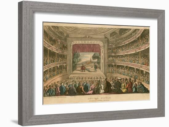 Dr Syntax at Covent Garden Theatre, London-Thomas Rowlandson-Framed Giclee Print