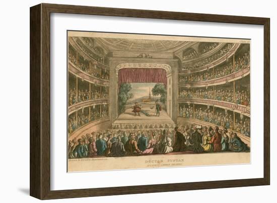 Dr Syntax at Covent Garden Theatre, London-Thomas Rowlandson-Framed Giclee Print