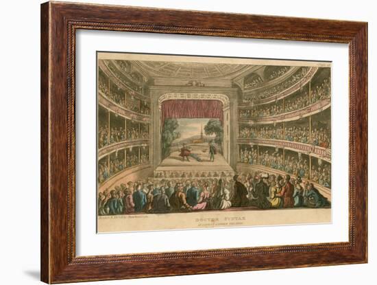 Dr Syntax at Covent Garden Theatre, London-Thomas Rowlandson-Framed Giclee Print