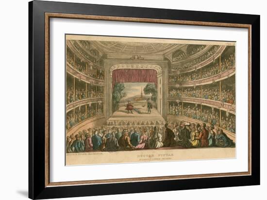 Dr Syntax at Covent Garden Theatre, London-Thomas Rowlandson-Framed Giclee Print