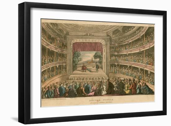 Dr Syntax at Covent Garden Theatre, London-Thomas Rowlandson-Framed Giclee Print