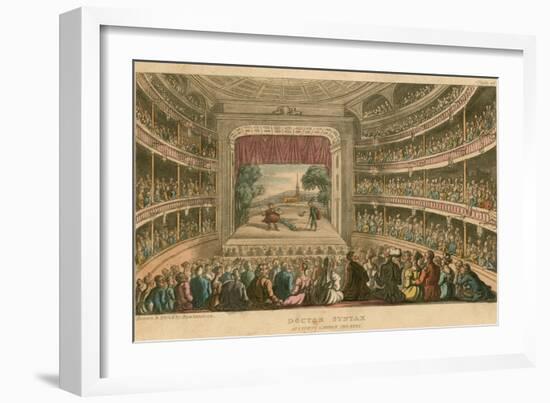 Dr Syntax at Covent Garden Theatre, London-Thomas Rowlandson-Framed Giclee Print