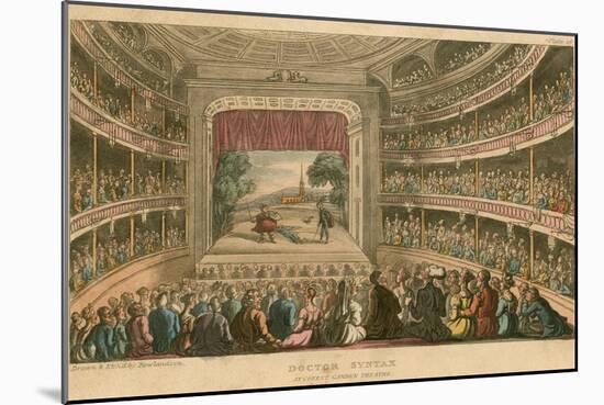 Dr Syntax at Covent Garden Theatre, London-Thomas Rowlandson-Mounted Giclee Print