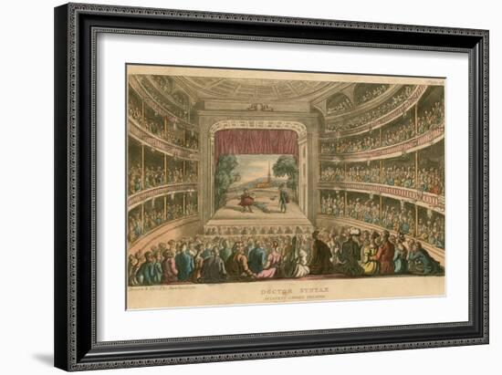 Dr Syntax at Covent Garden Theatre, London-Thomas Rowlandson-Framed Giclee Print