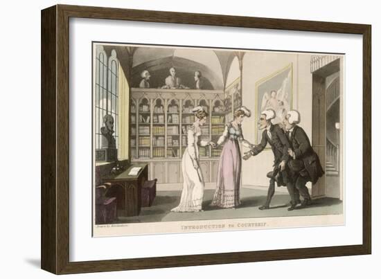 Dr Syntax, Introduction to Courtship-Thomas Rowlandson-Framed Art Print