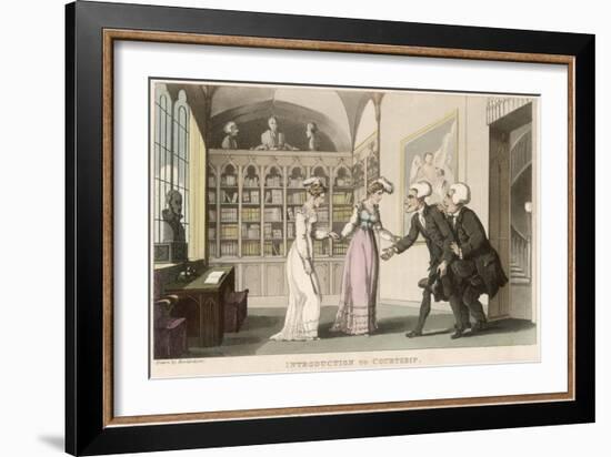 Dr Syntax, Introduction to Courtship-Thomas Rowlandson-Framed Art Print