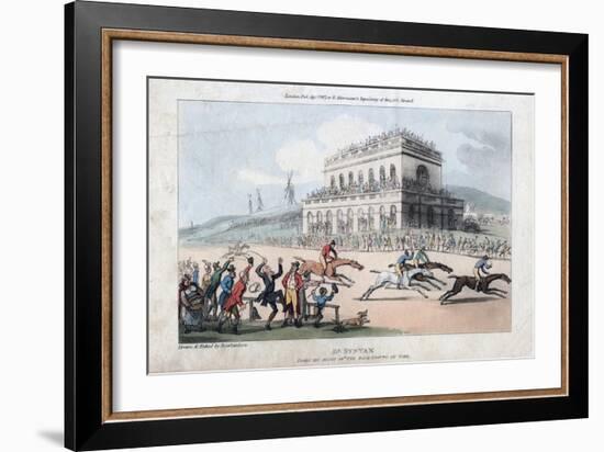 Dr Syntax Loses His Money at the Race Ground at York, 1813-Thomas Rowlandson-Framed Giclee Print