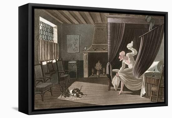 Dr Syntax Loses His Wig-Thomas Rowlandson-Framed Stretched Canvas