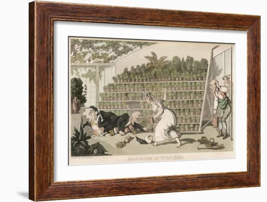 Dr Syntax, Misfortune at Tulip Hall-Thomas Rowlandson-Framed Art Print