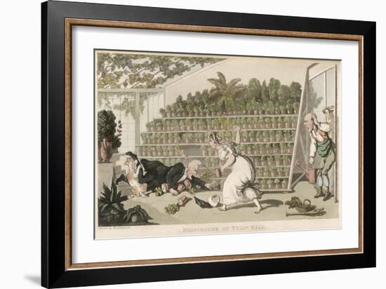 Dr Syntax, Misfortune at Tulip Hall-Thomas Rowlandson-Framed Premium Giclee Print